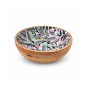K&Co. Lagoon Series Large Wooden Bowl - BOTANIC LEAVES