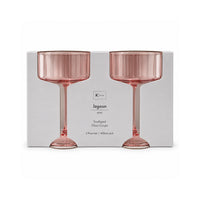 K&Co. Lagoon Series Scalloped Coupe 2 Piece - PINK