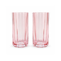 K&Co. Lagoon Series Large Scalloped Tumbler 2 Piece - PINK