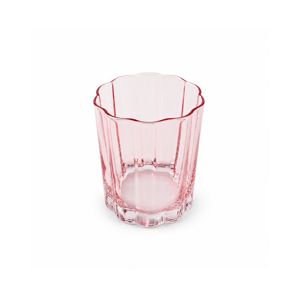 K&Co. Lagoon Series Small Scalloped Tumbler 2 Piece - PINK