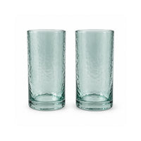 K&Co. Lagoon Series Large Dimpled Tumbler 2 Piece - GREEN