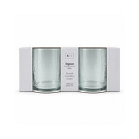 K&Co. Lagoon Series Small Dimpled Tumbler 2 Piece - GREEN
