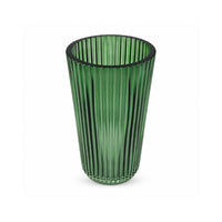 K&Co. Lagoon Series Small Reeded Vase - GREEN