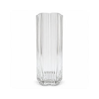 K&Co. Lagoon Series Small Scalloped Vase - CLEAR