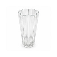 K&Co. Lagoon Series Small Scalloped Vase - CLEAR