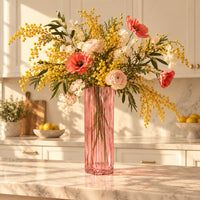 K&Co. Lagoon Series Large Scalloped Vase - PINK