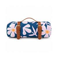 The Grapefruit Collection Roll Up Picnic Blanket 200cm x 200cm - PINK PETALS