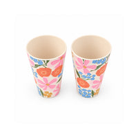 The Grapefruit Collection Melamine Tumbler 2 Pack- SUMMER BLOOMS