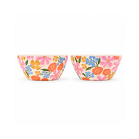 The Grapefruit Collection Melamine Bowl 2 Pack- SUMMER BLOOMS