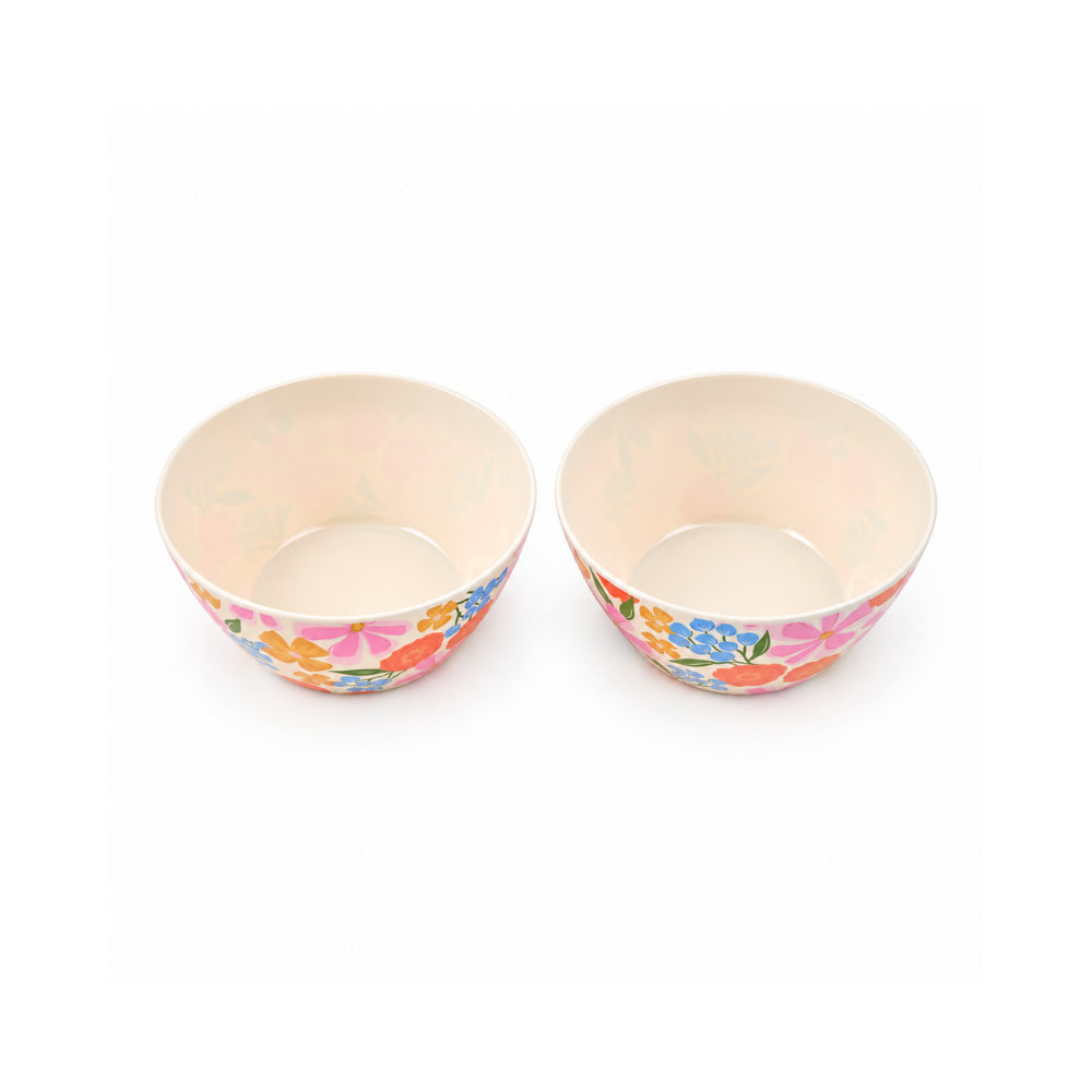 The Grapefruit Collection Melamine Bowl 2 Pack- SUMMER BLOOMS