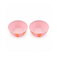 The Grapefruit Collection Melamine Bowl 2 Pack- SUNSET STRIPE