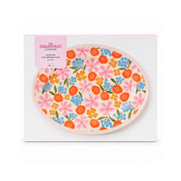 The Grapefruit Collection Melamine Serving Plate - SUMMER BLOOMS