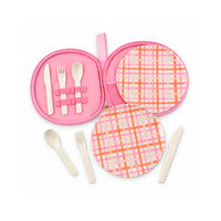 The Grapefruit Collection Neoprene Melamine Picnic Set - SUMMER BLOOMS