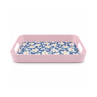 The Grapefruit Collection Small Melamine Rectangle Tray - PINK PETALS