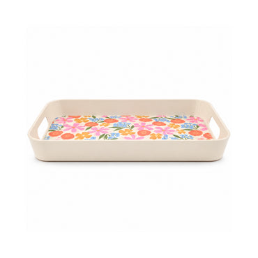 The Grapefruit Collection Melamine Large Rectangle Tray - SUMMER BLOOMS