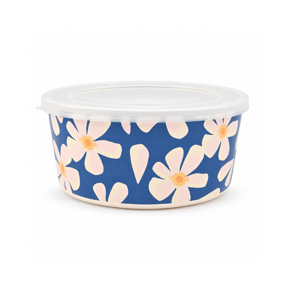 The Grapefruit Collection Melamine Stackable Bowls with Lids - MULTI