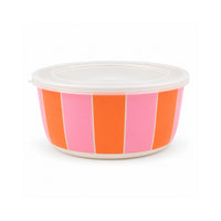 The Grapefruit Collection Melamine Stackable Bowls with Lids - MULTI