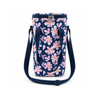 The Grapefruit Collection Wine Bottle Bag - PINK PETALS
