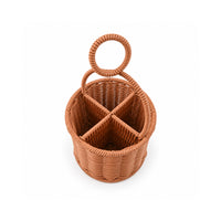 The Grapefruit Collection Poly Rattan Storage Basket - NATURAL