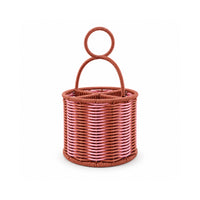 The Grapefruit Collection Poly Rattan Storage Basket - COLOURED