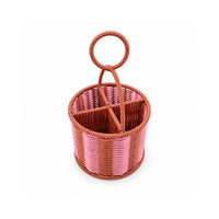 The Grapefruit Collection Poly Rattan Storage Basket - COLOURED