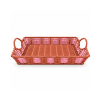 The Grapefruit Collection Poly Rattan Serving Tray - COLOURED