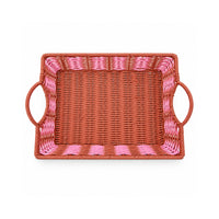 The Grapefruit Collection Poly Rattan Serving Tray - COLOURED