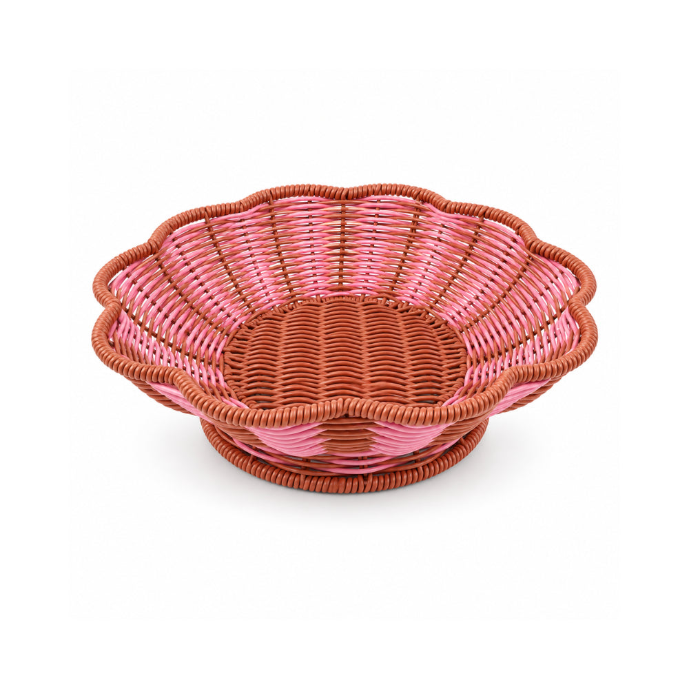 The Grapefruit Collection Poly Rattan Display Bowl Shallow - COLOURED