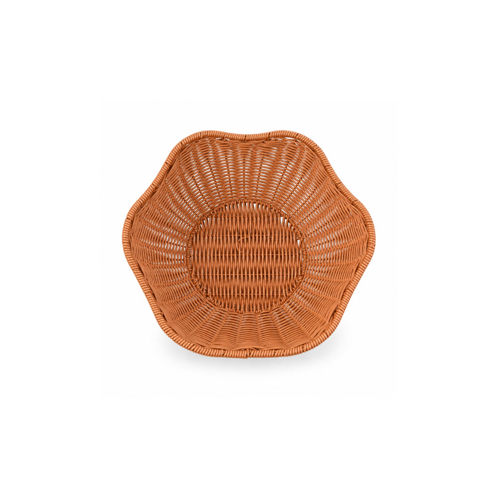 The Grapefruit Collection Small Poly Rattan Display Bowl - NATURAL