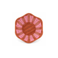 The Grapefruit Collection Small Poly Rattan Display Bowl - COLOURED