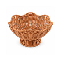 The Grapefruit Collection Large Poly Rattan Display Bowl - NATURAL