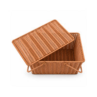The Grapefruit Collection Poly Rattan Picnic Basket - NATURAL