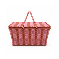 The Grapefruit Collection Poly Rattan Picnic Basket - COLOURED