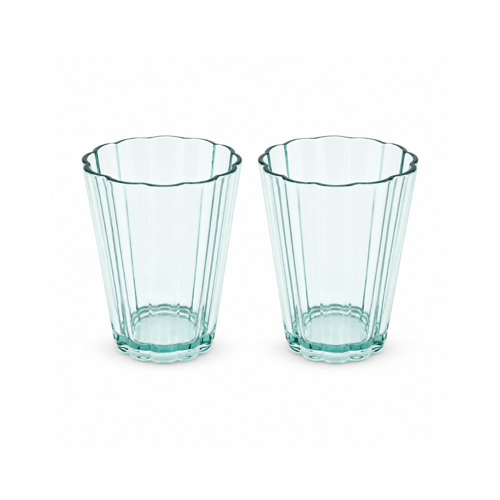 The Grapefruit Collection Small Acrylic Scalloped Tumbler 2 Piece - SEA