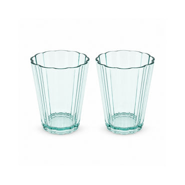 The Grapefruit Collection Small Acrylic Scalloped Tumbler 2 Piece - SEA