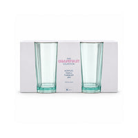 The Grapefruit Collection Small Acrylic Scalloped Tumbler 2 Piece - SEA