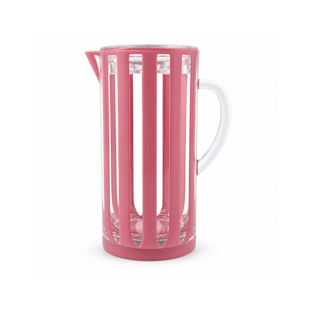 The Grapefruit Collection Acrylic Striped Pitcher - PINK