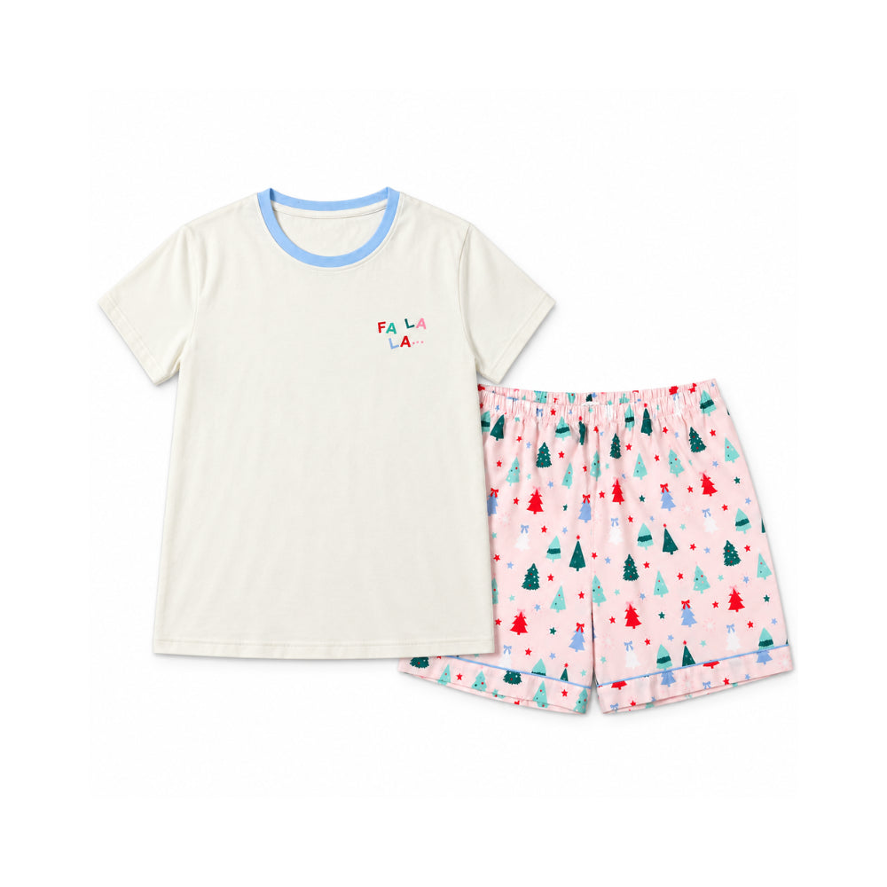 Holly Days Christmas Collection Adult Pyjama Set - JOLLY TREES