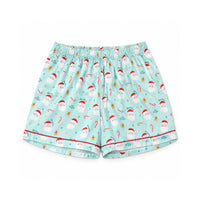 Holly Days Christmas Collection Adult Satin Pyjama Set - HO HO HO
