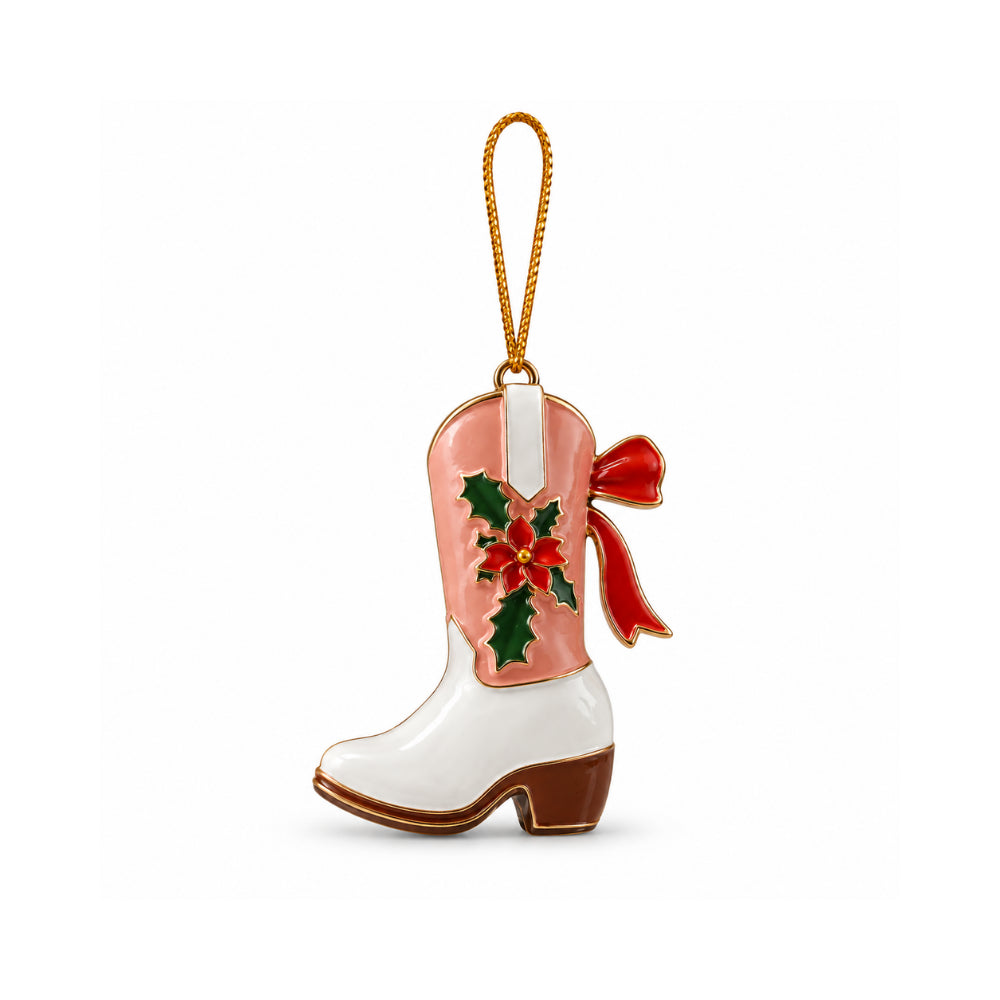 Holly Days Christmas Collection Alloy Tree Decoration - BOOT