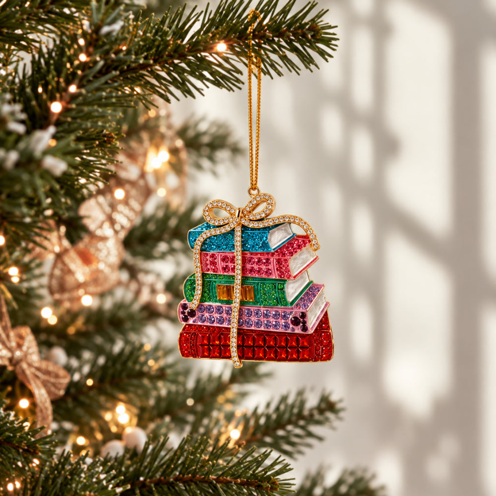 Holly Days Christmas Collection Gem Tree Decoration - BOOKS