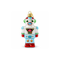 Holly Days Christmas Collection Glass Tree Decoration - RETRO ROBOT