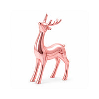 Holly Days Christmas Collection Large Alloy Elk Ornament - PINK