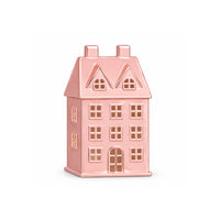 Holly Days Christmas Collection Medium Alloy House Ornament - PINK