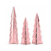 Holly Days Christmas Collection Alloy Tree Ornament 3 Pack - PINK
