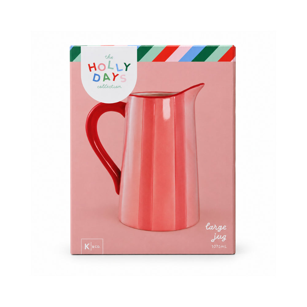 Holly Days Christmas Collection Large Christmas Jug
