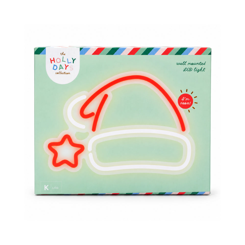 Holly Days Christmas Collection LED Light - SANTA HAT
