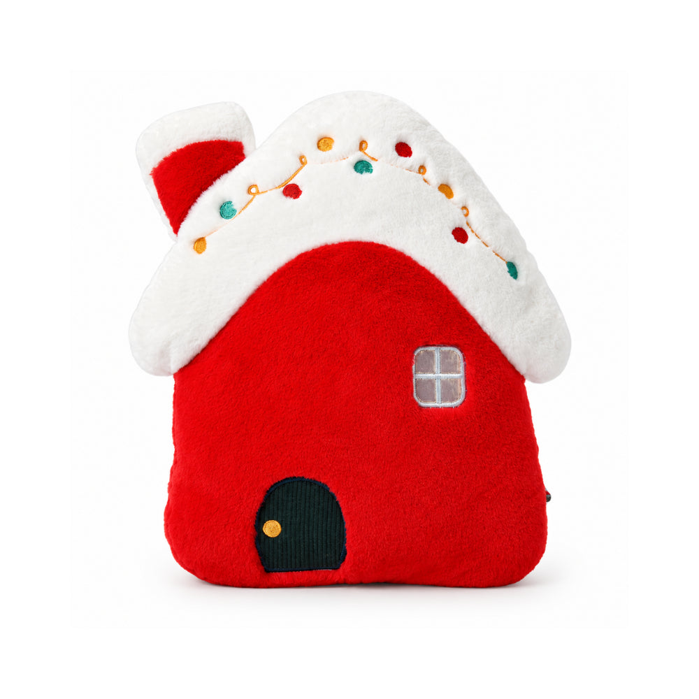 Holly Days Christmas Collection Shaped Cushion - CHRISTMAS COTTAGE