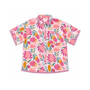 Sun and Sea Collection Cotton Summer Shirt - MAGENTA BLISS