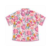 Sun and Sea Collection Cotton Summer Shirt - MAGENTA BLISS
